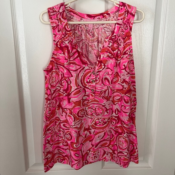 Lilly Pulitzer Tops - LILLY PULITZER Ruffle Tank Top
